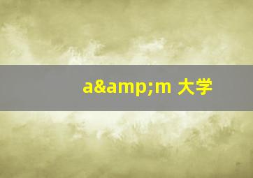 a&m 大学